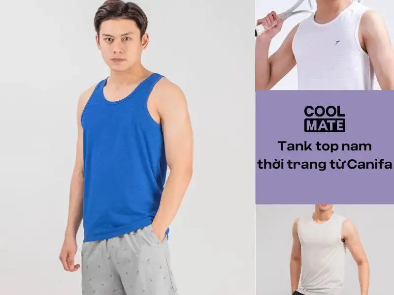 Áo tank-top nam Thời trang nam Kwin