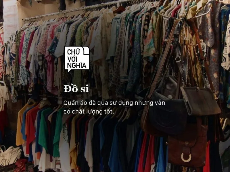 Đồ si là những món đồ đã qua sử dụng nhưng vẫn còn chất lượng tốt và có thể tái sử dụng