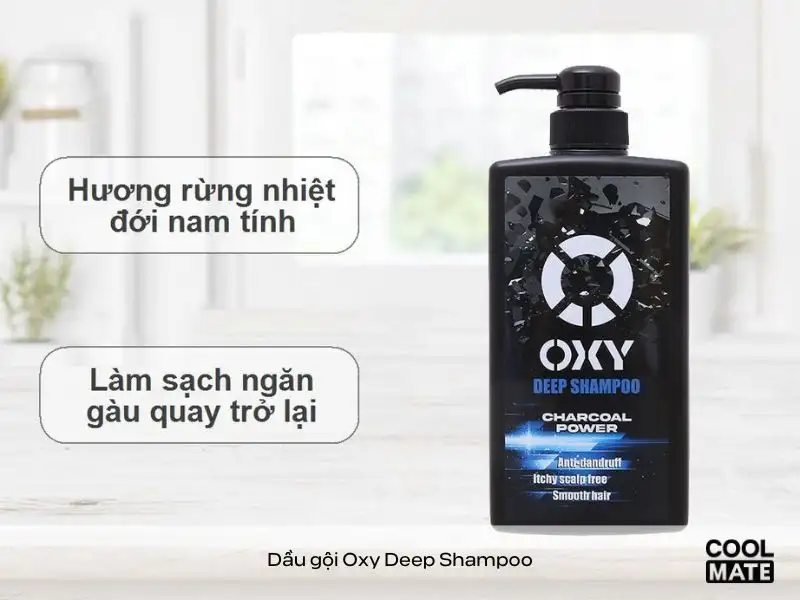 Dầu gội nước hoa nam trị gàu - Oxy Deep Shampoo