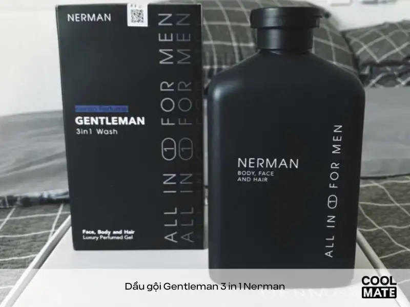 Sữa tắm - Dầu gội hương nước hoa nam cao cấp Gentleman 3 in 1 Nerman