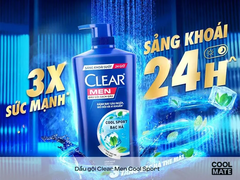 Dầu gội nước hoa nam Clear Men Cool Sport