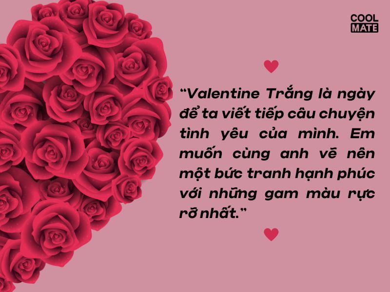 Lời chúc ngày lễ Valentine Trắng 14/3