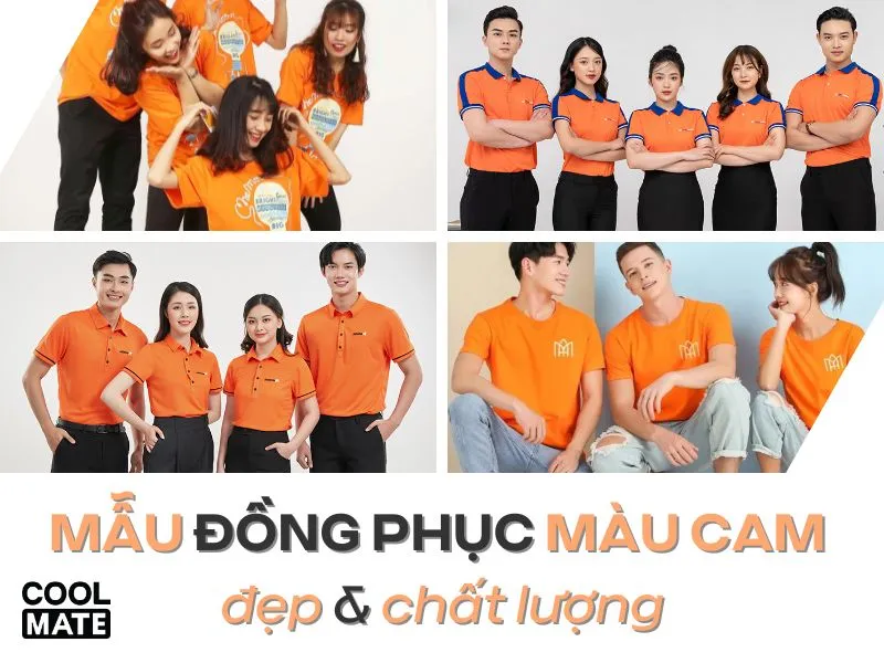 Gợi ý các mẫu áo thun đồng phục màu cam cực đẹp và chất lượng