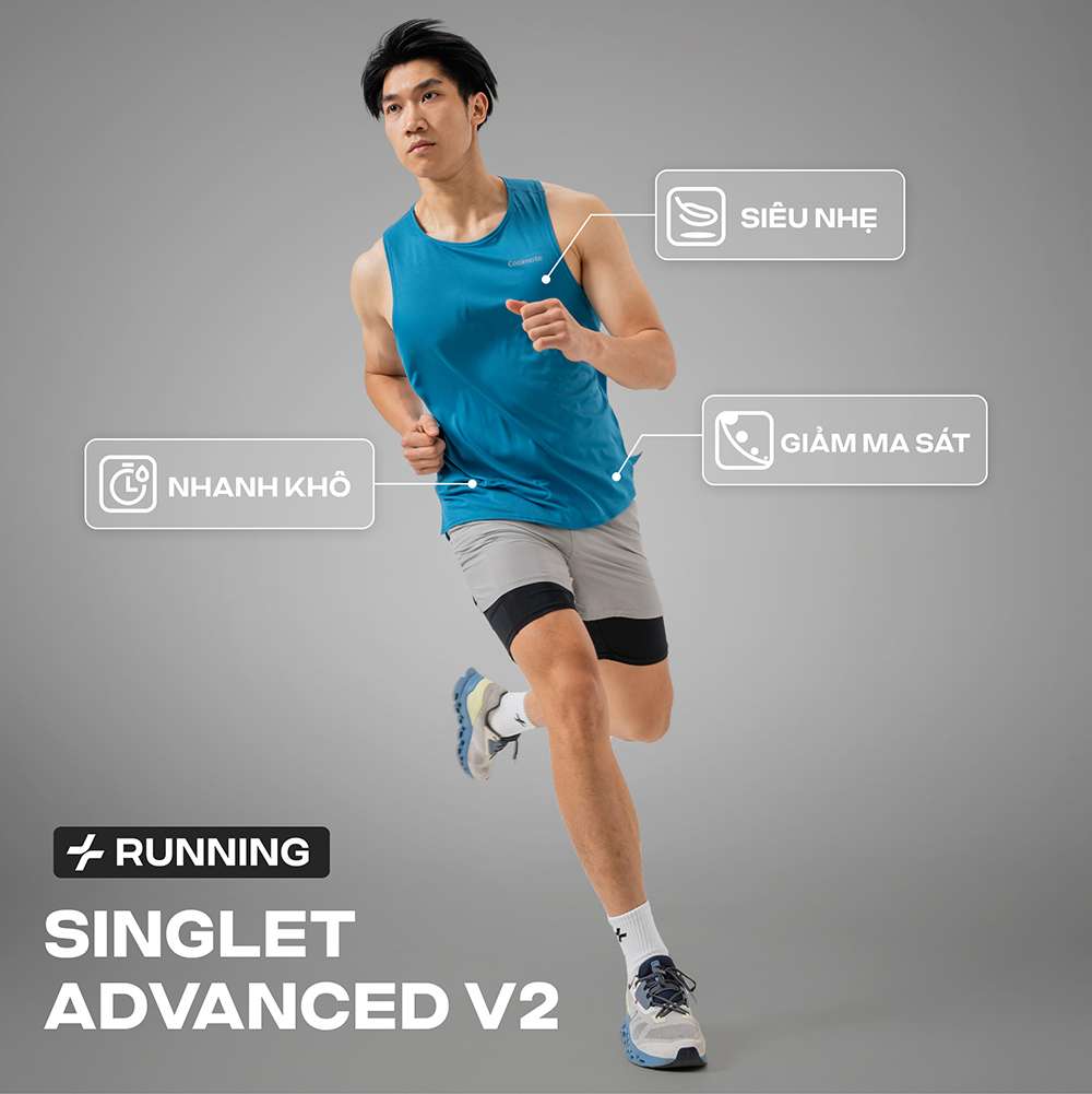 Áo Singlet Fast & Free Run V2 siêu nhẹ dành cho nam