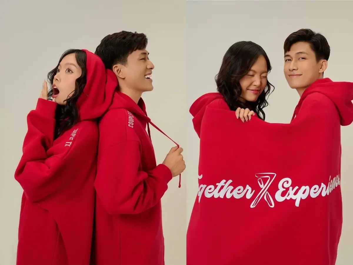 Áo khoác cặp hoodie - Đáng yêu, cute