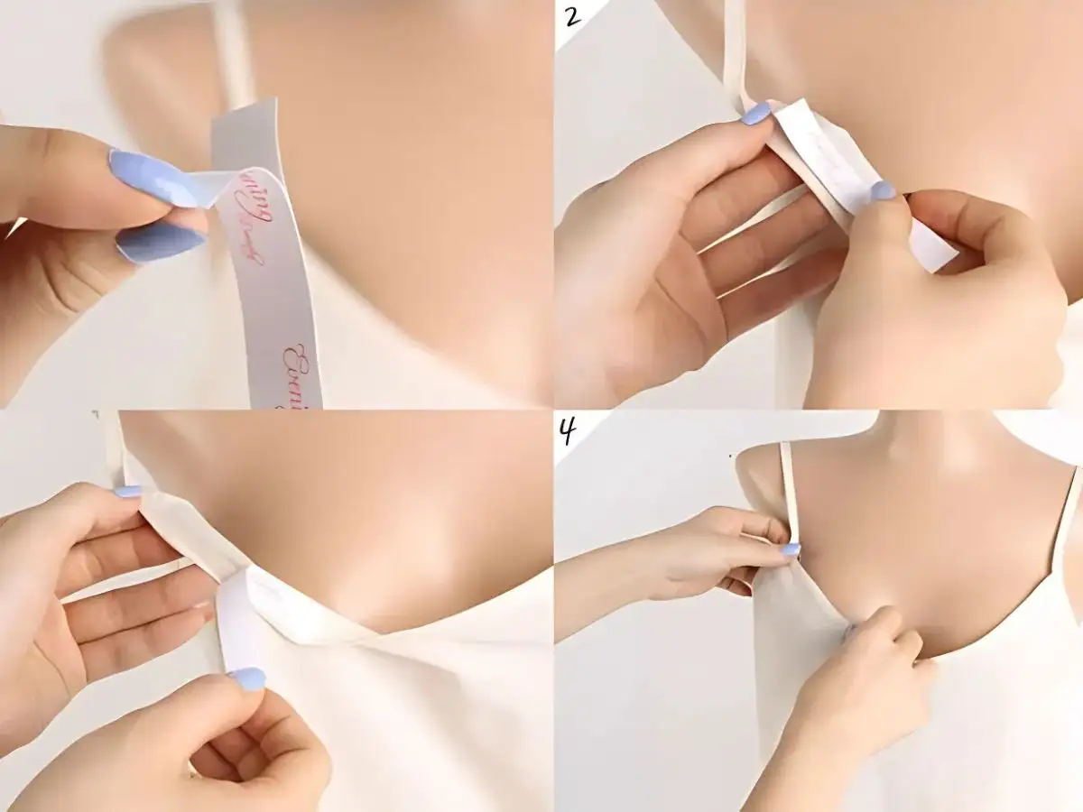 Sử dụng băng dính thời trang
