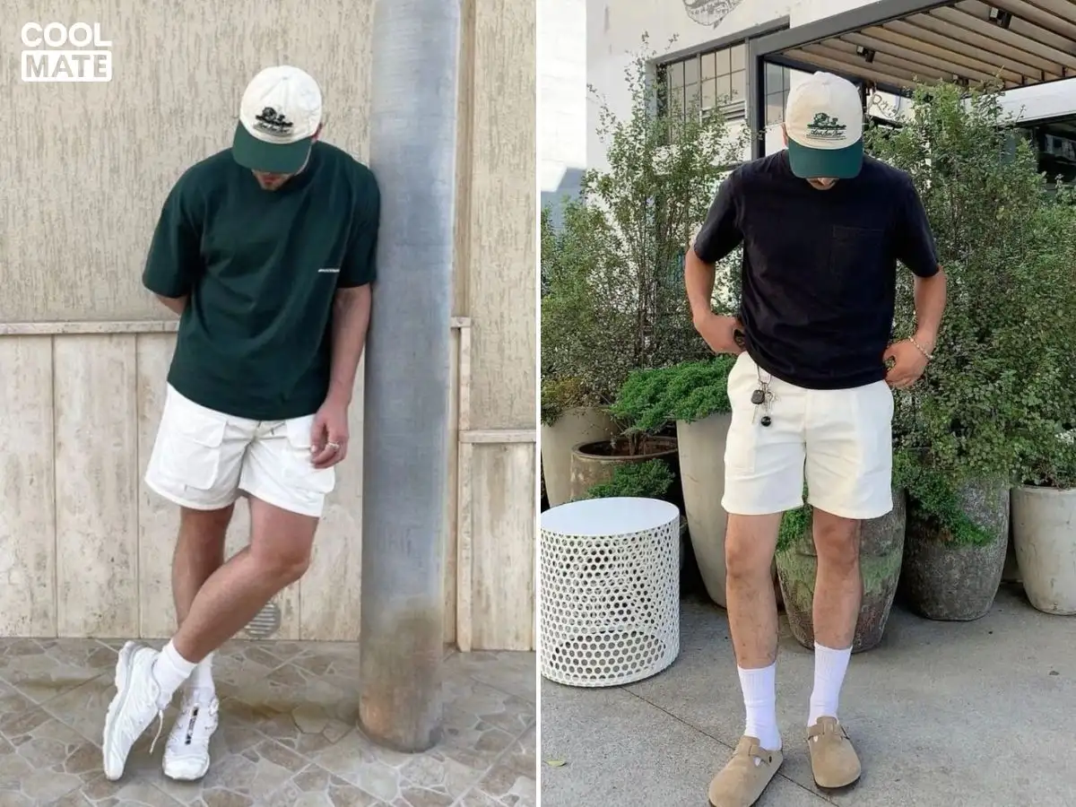 Quần short nam trắng là một item thời trang linh hoạt, dễ phối đồ và mang lại cảm giác trẻ trung, năng động