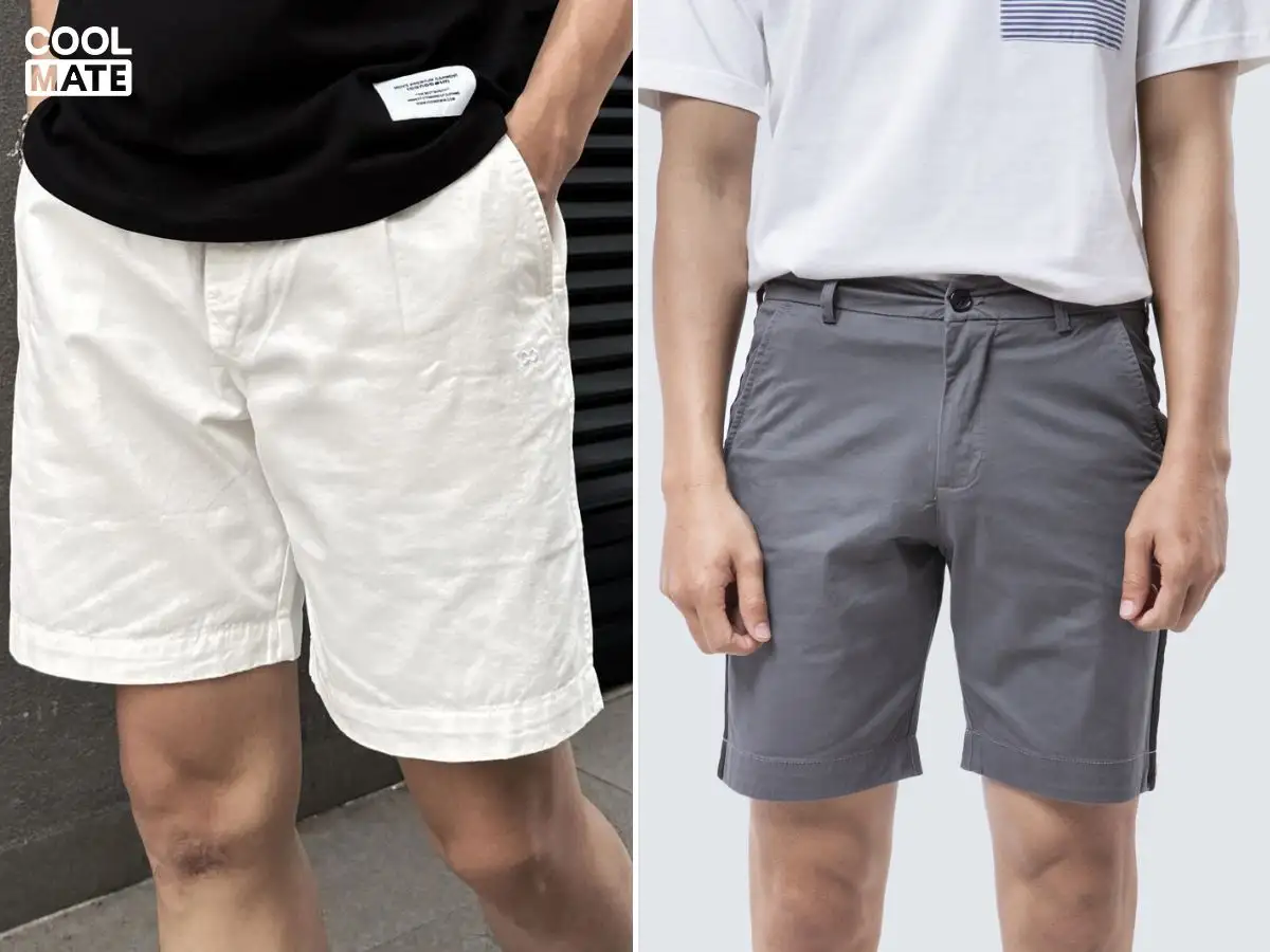 Quần short kaki mang đến phong cách lịch thiệp hơn cho người mặc