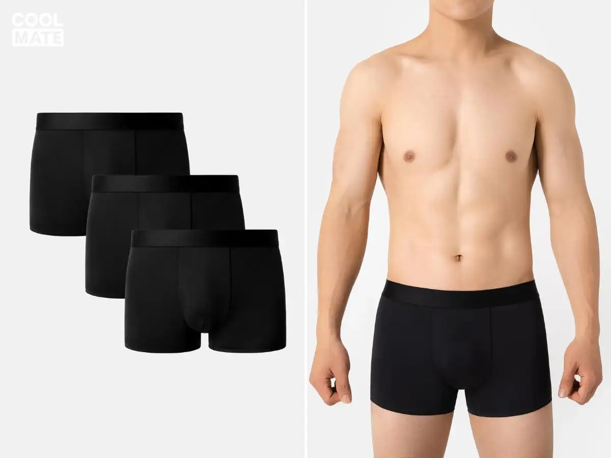 Quần short trunks phù hợp cho bơi lội, chất liệu chống thấm nước