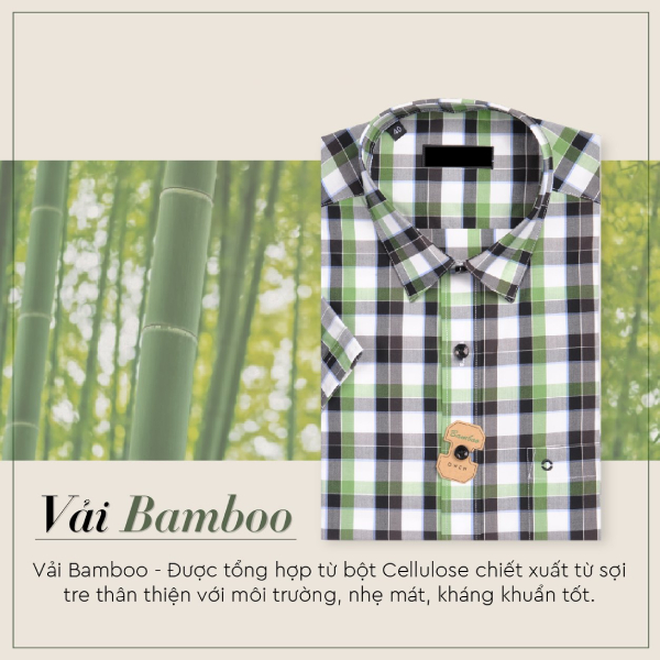 sơ mi chất liệu bamboo