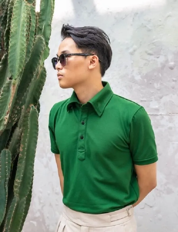 Áo polo nam chất liệu vải cotton 65/35