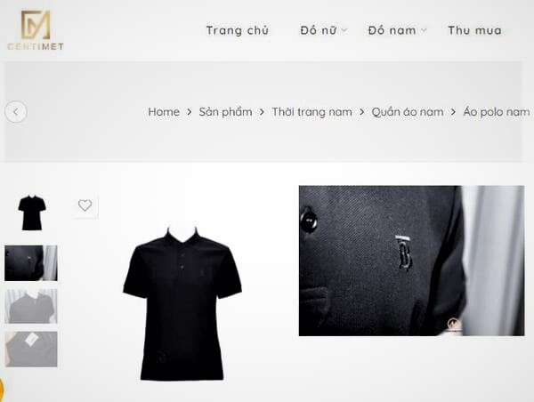 Các chàng trai có thể chọn mua áo polo Burberry authentic ở website centimet.vn hoặc đến trực tiếp cửa hàng Centimet (Nguồn: centimet.vn)