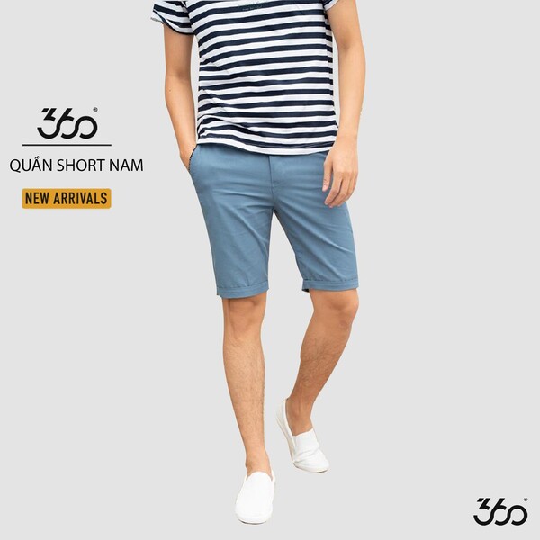 Sản phẩm quần short nam của 360 Boutique rất đa dạng về kiểu dáng và chất liệu