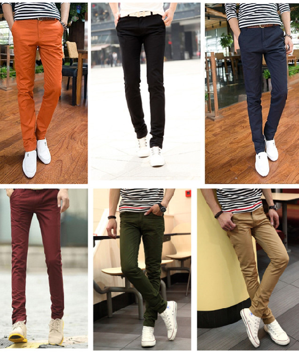 Đa dạng các màu sắc khác nhau cho quần kaki
