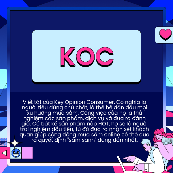 KOC là từ viết tắt của cụm từ Key Opinion Consumer