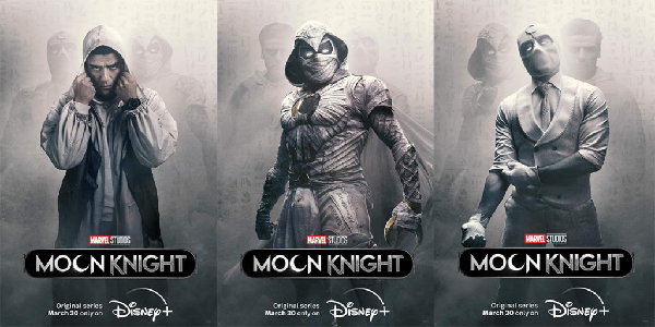 Poster mới được tung ra cho series Moon Knight với 3 nhân cách chính