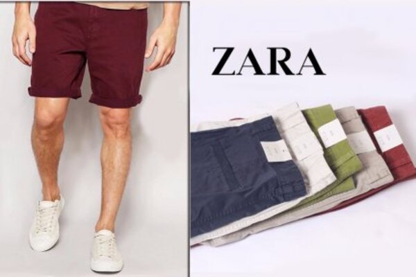 Quần short nam cao cấp tại Zara chủ yếu có tông màu trung tính, dễ phối kết hợp