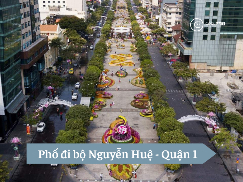 Phố đi bộ Nguyễn Huệ là địa điểm chạy bộ Sài Gòn lý tưởng cho anh em Quận 1 