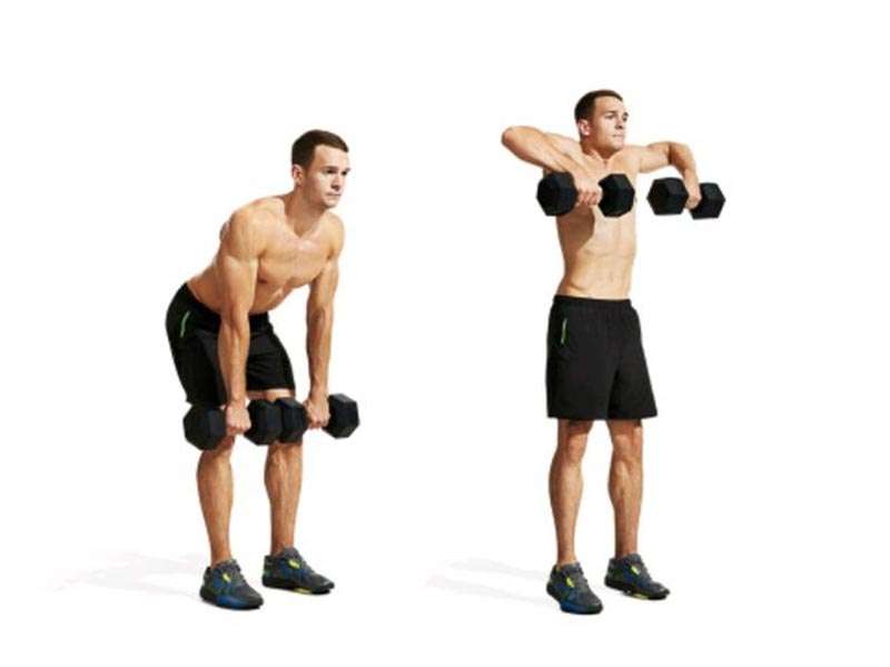 Cách thực hiện Dumbbell High Pull