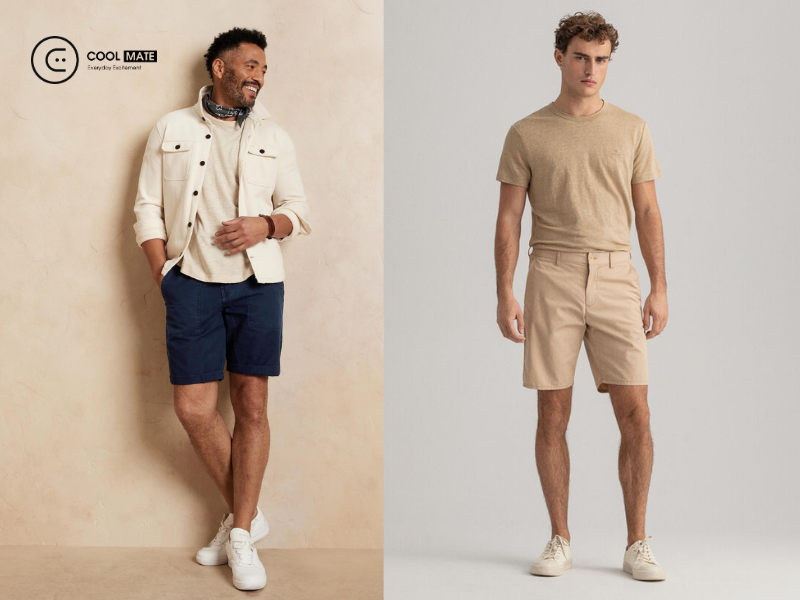 Quần short tây nam dáng Relaxed tạo cảm giác thoải mái