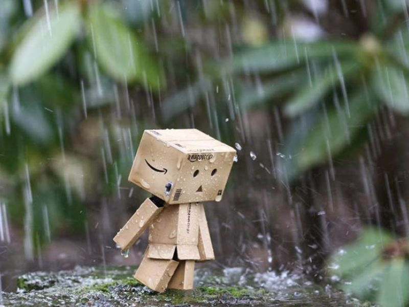 Buồn buồn bực và đơn độc bên dưới mưa