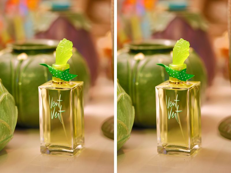 Nốt hương xanh được thử nghiệm trong chai nước hoa Vent Vert