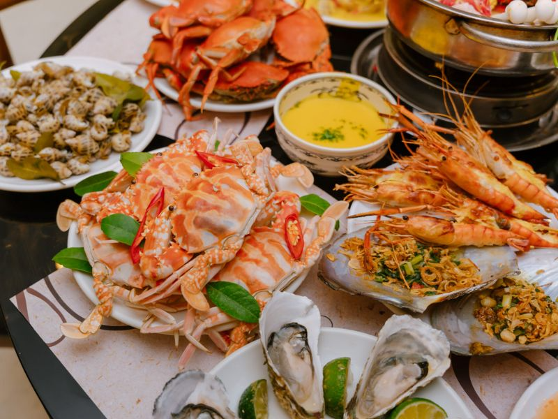 Ăn buffet hải sản ở Hà Nội tại Bay Seafood Buffet 