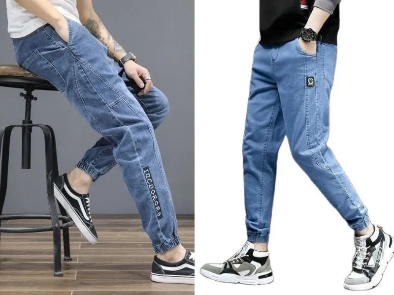 Quần jeans dài jogger - Chuẩn tinh thần Sporty