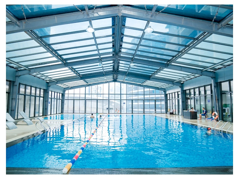 Bể bơi Sun Fitness & Yoga áp dụng công nghệ lọc tuần hoàn Ion bạc của Đức nên cực an toàn