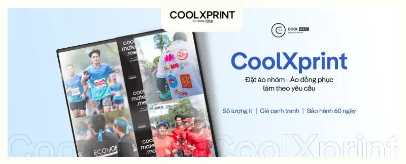 CoolxPrint là mô hình đặt sản xuất theo yêu cầu của Coolmate