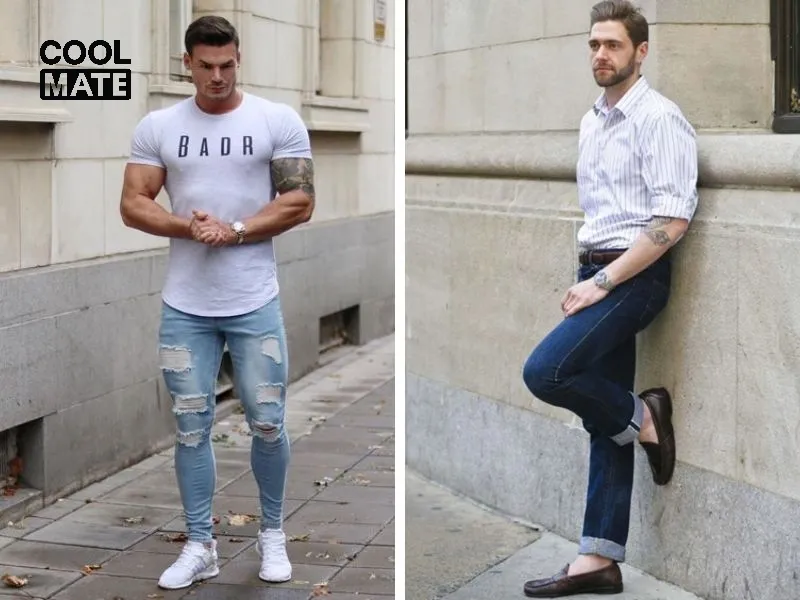 Chọn giày phù hợp với quần jean Skinny