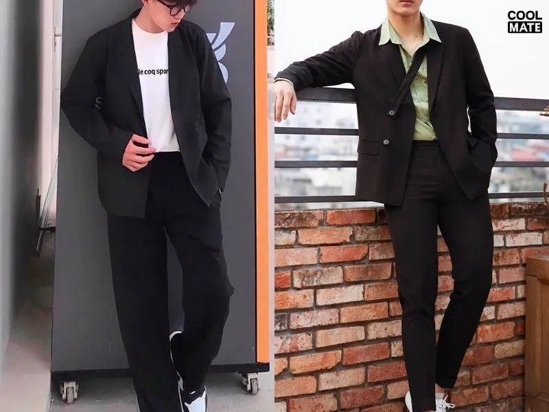 Phối đồ với quần pants và áo blazer