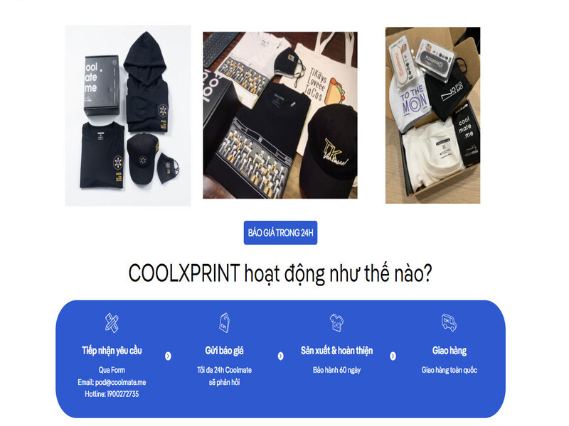 CoolXPrint đổi trả, bảo hành mọi sản phẩm trong 60 ngày 