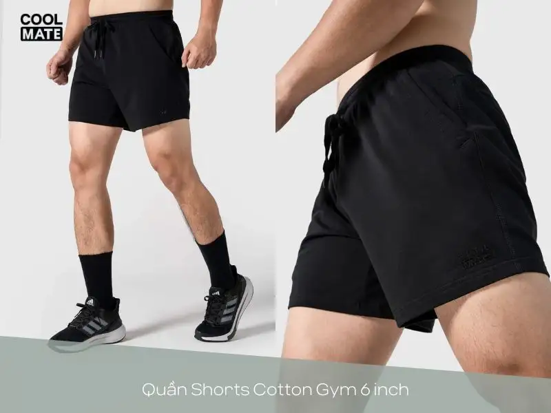 Quần Shorts Cotton Gym 6 inch Coolmate