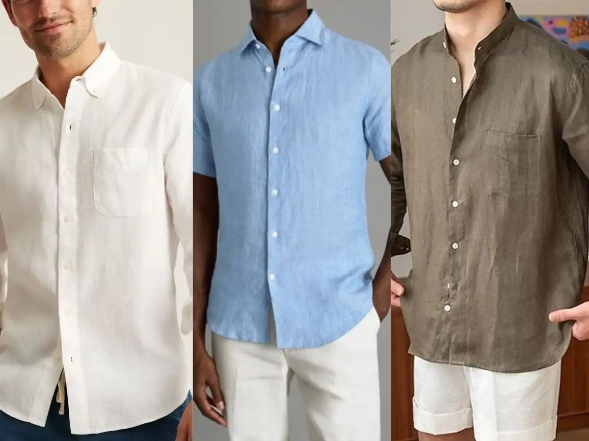 Áo sơ mi linen với ba form dáng khác nhau: Regular fit thanh lịch, slim fit trẻ trung và relaxed fit phóng khoáng