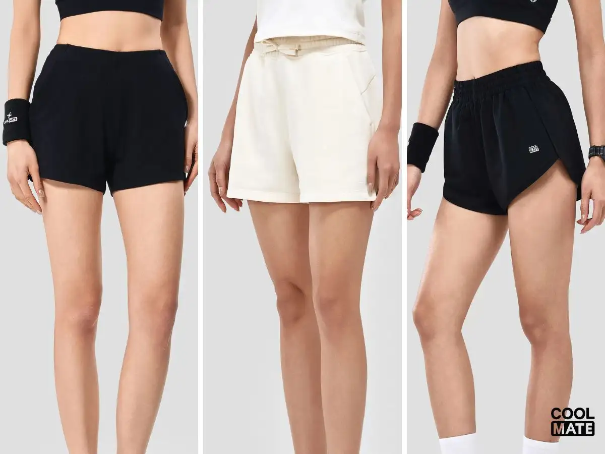 Chất liệu quần short thể thao nữ chất lượng tốt quyết định sự thoải mái, hiệu suất vận động