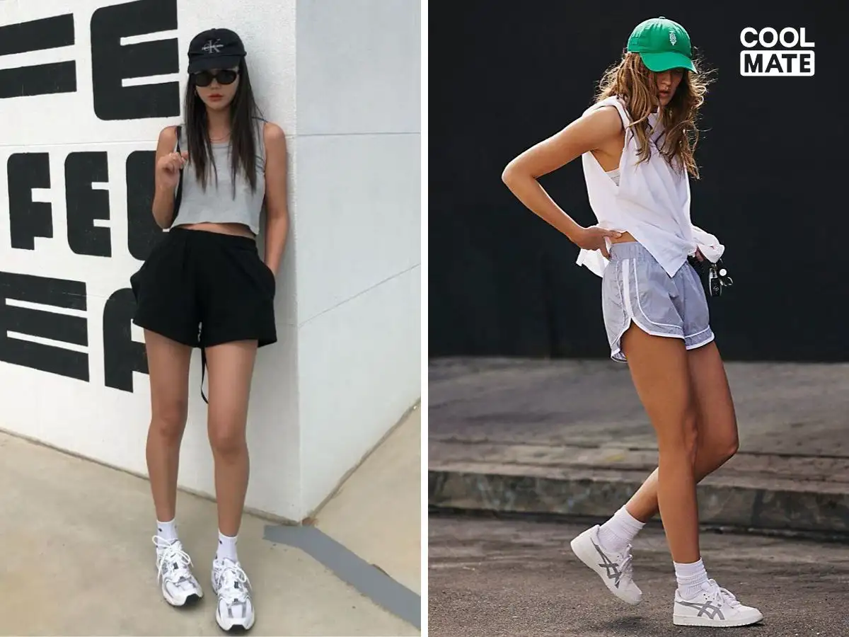 Áo hai dây hoặc croptop là lựa chọn hoàn hảo cho sự thoải mái, thoáng mát khi ở nhà và phối cùng quần short