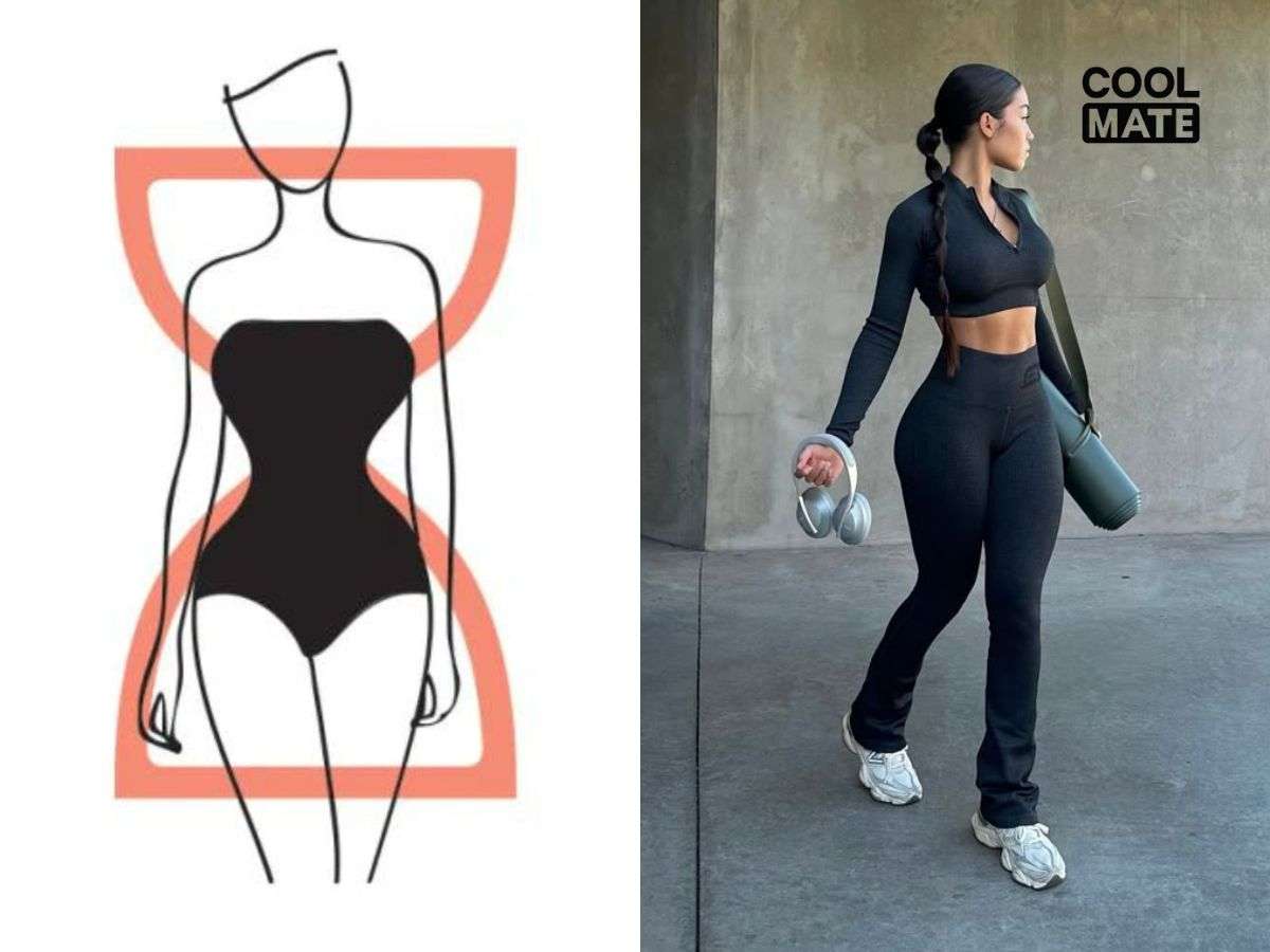 Dáng đồng hồ cát có thể tự tin diện mọi kiểu legging, đặc biệt là cạp cao, màu sắc hay họa tiết nổi bật