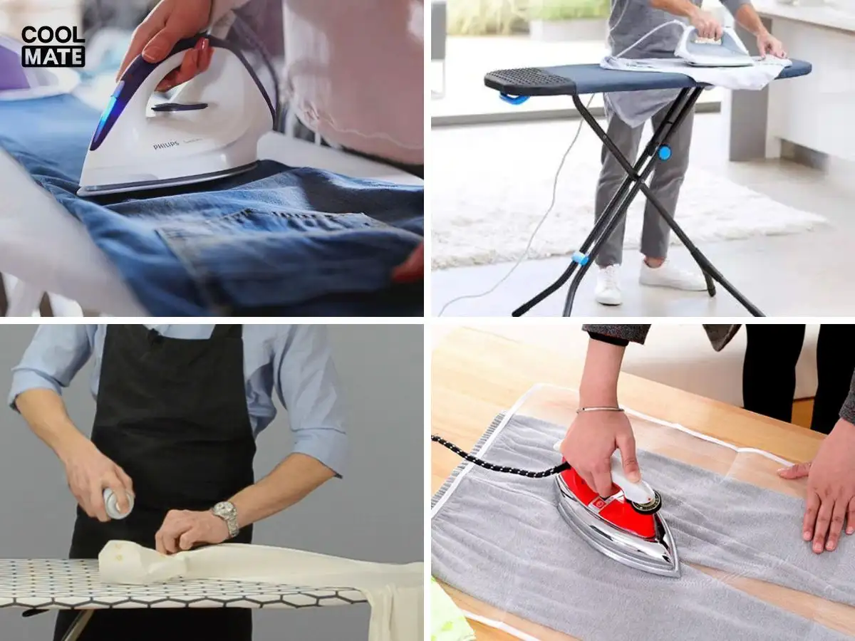 Chuẩn bị đầy đủ dụng cụ để việc ủi quần jean hiệu quả và an toàn