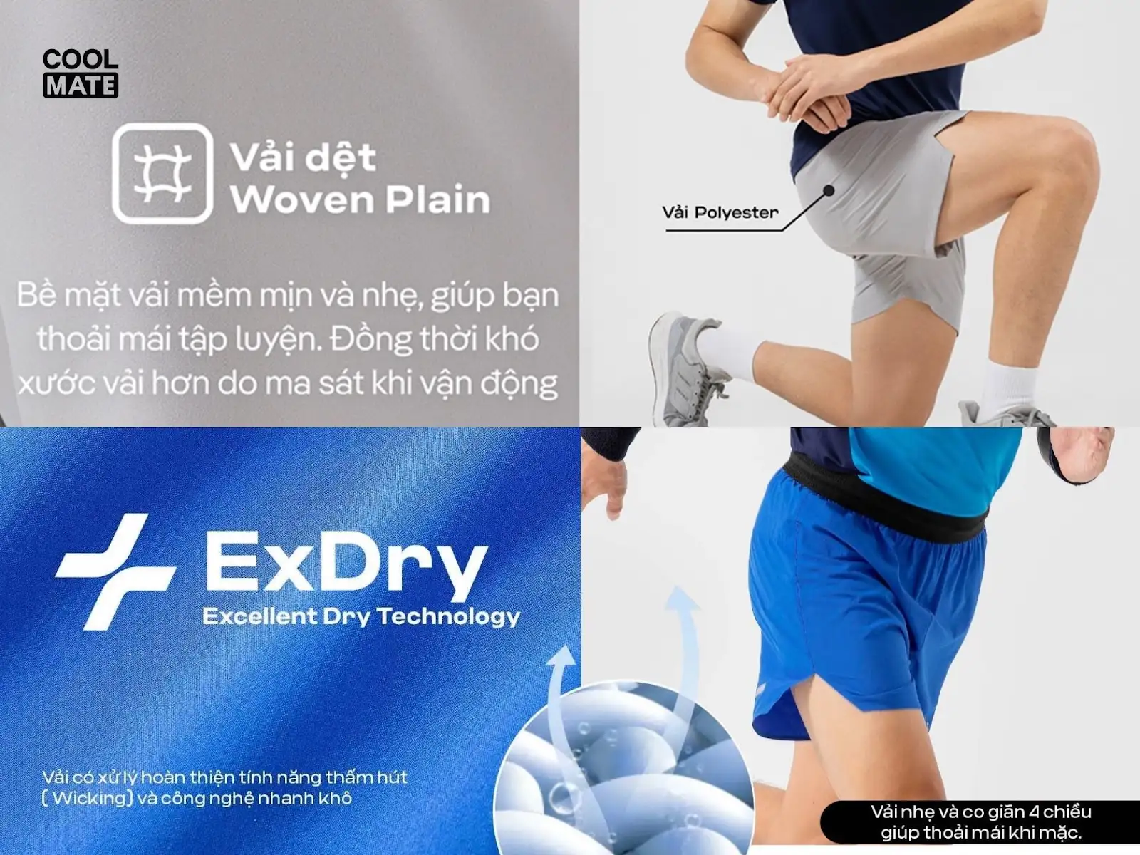 Coolmate luôn ưu tiên chất lượng vải cao cấp, đặt trải nghiệm người dùng lên hàng đầu