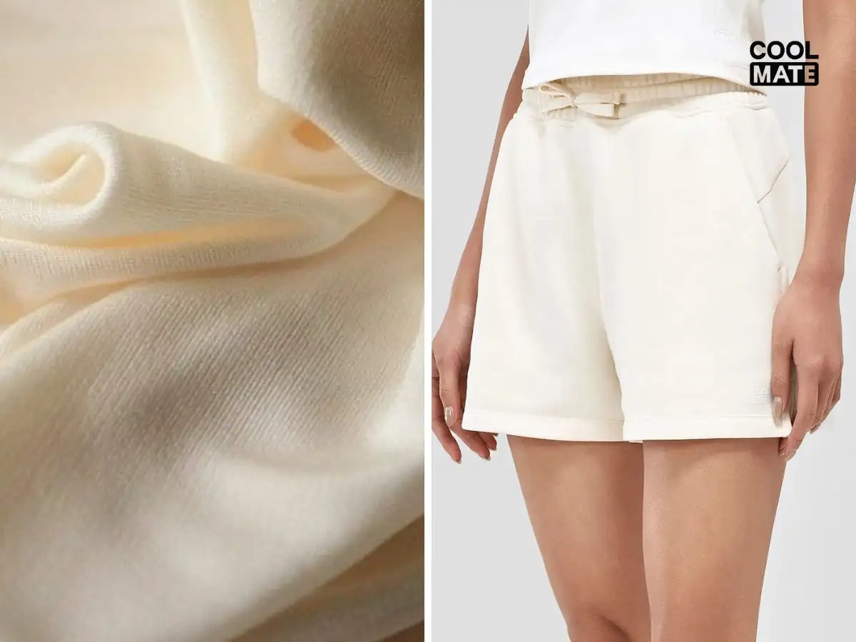 Cotton mềm mại, thoáng khí nhưng lâu khô và dễ nhăn, nên thường được pha với loại vải Polyester
