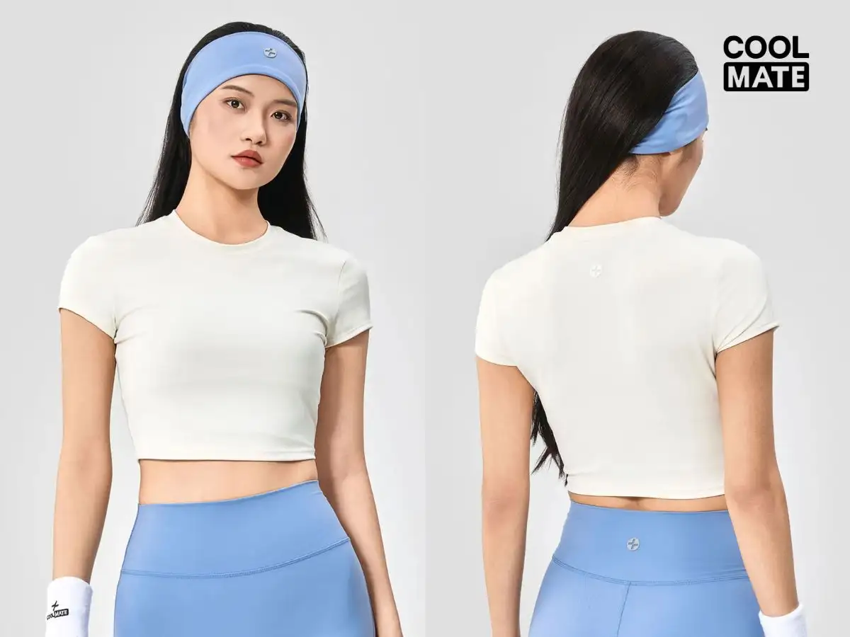 Croptop ngắn trên eo, khoe eo, trẻ trung năng động