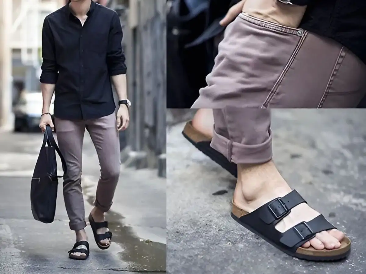 Phối sandal với quần dài không còn là điều lạ lẫm