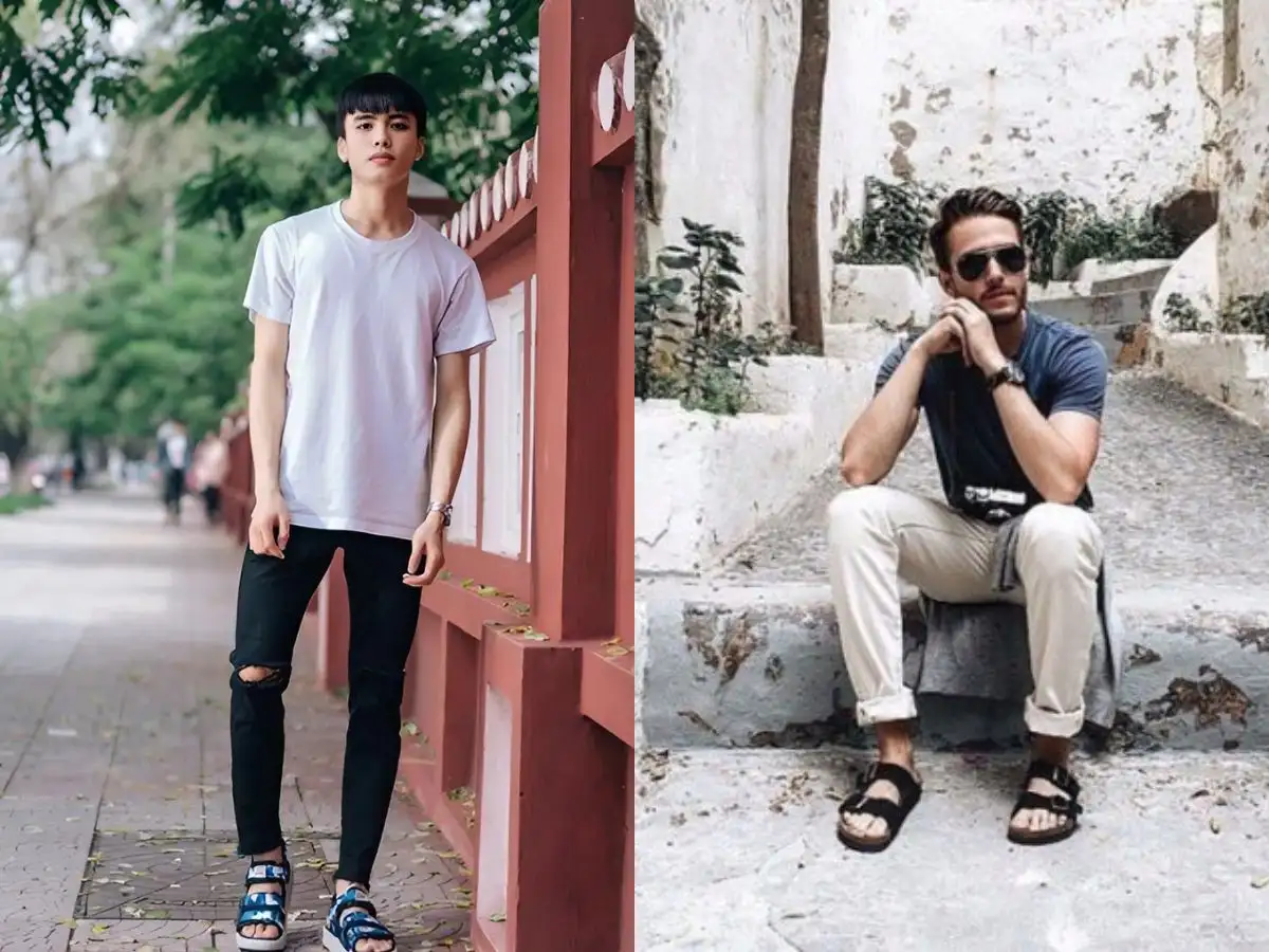 Thêm Chất Bụi Bặm Với Sandal Da Và Jean Rách