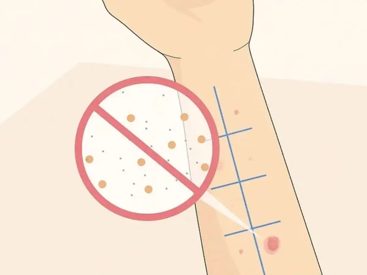 Patch test trước khi sử dụng toner lên mặt để tránh kích ứng