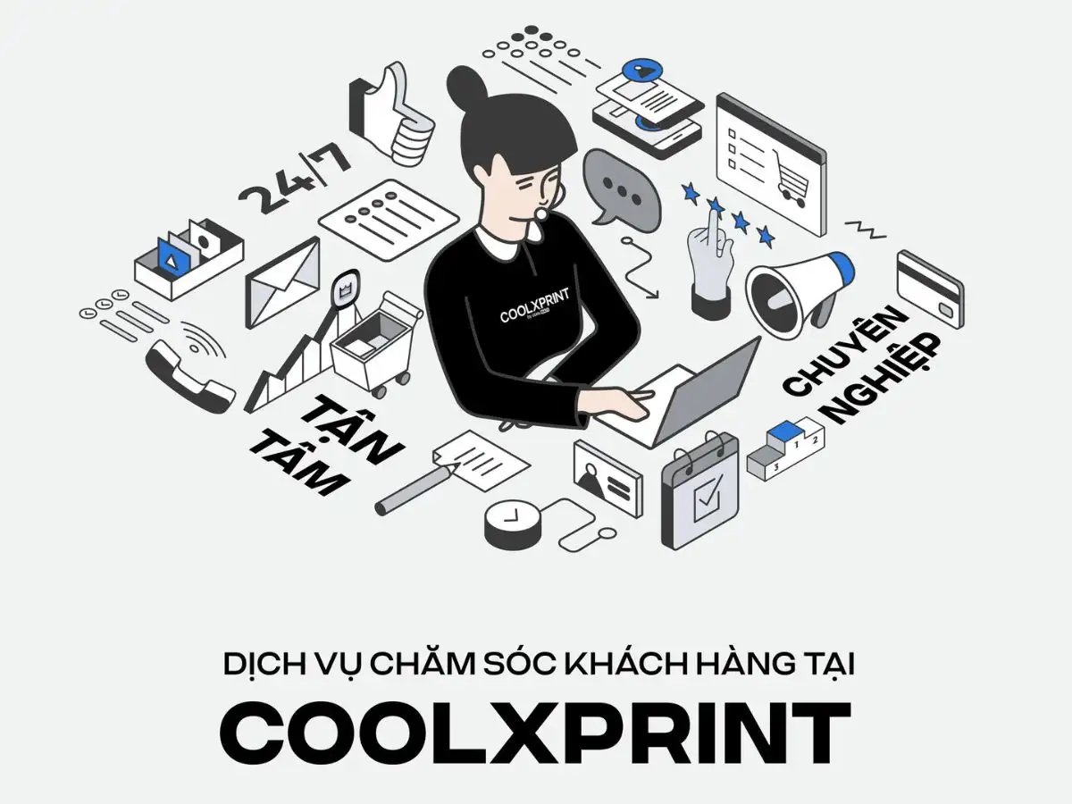 Tại CoolXPrint có đội ngũ tư vấn sẵn sàng hỗ trợ khách hàng trong suốt quá trình