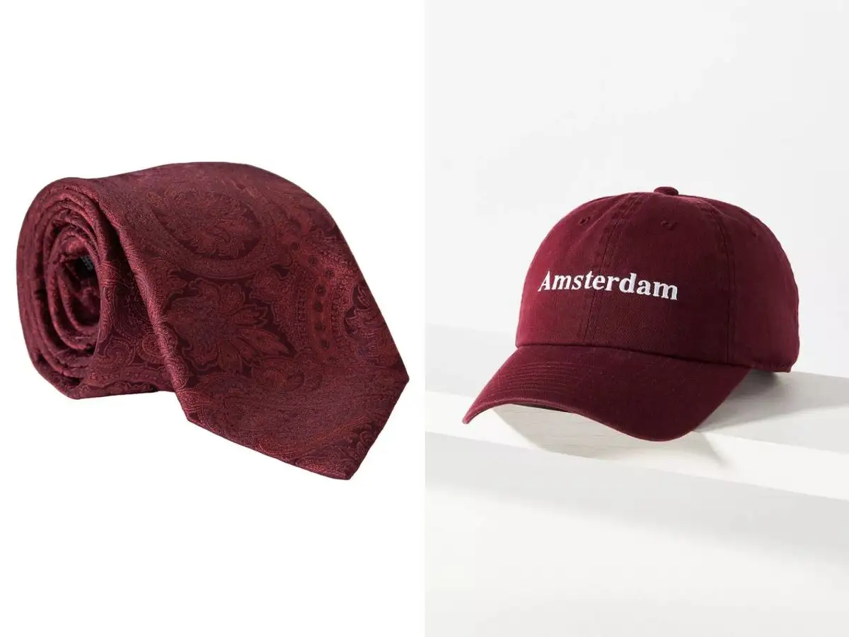 Những món phụ kiện màu đỏ đô tạo điểm nhấn cho outfit của bạn