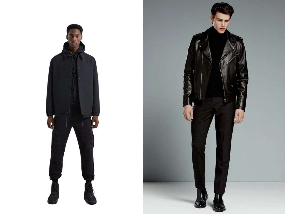 Để tăng thêm cá tính cho set đồ All Black, hãy thử nghiệm với layering