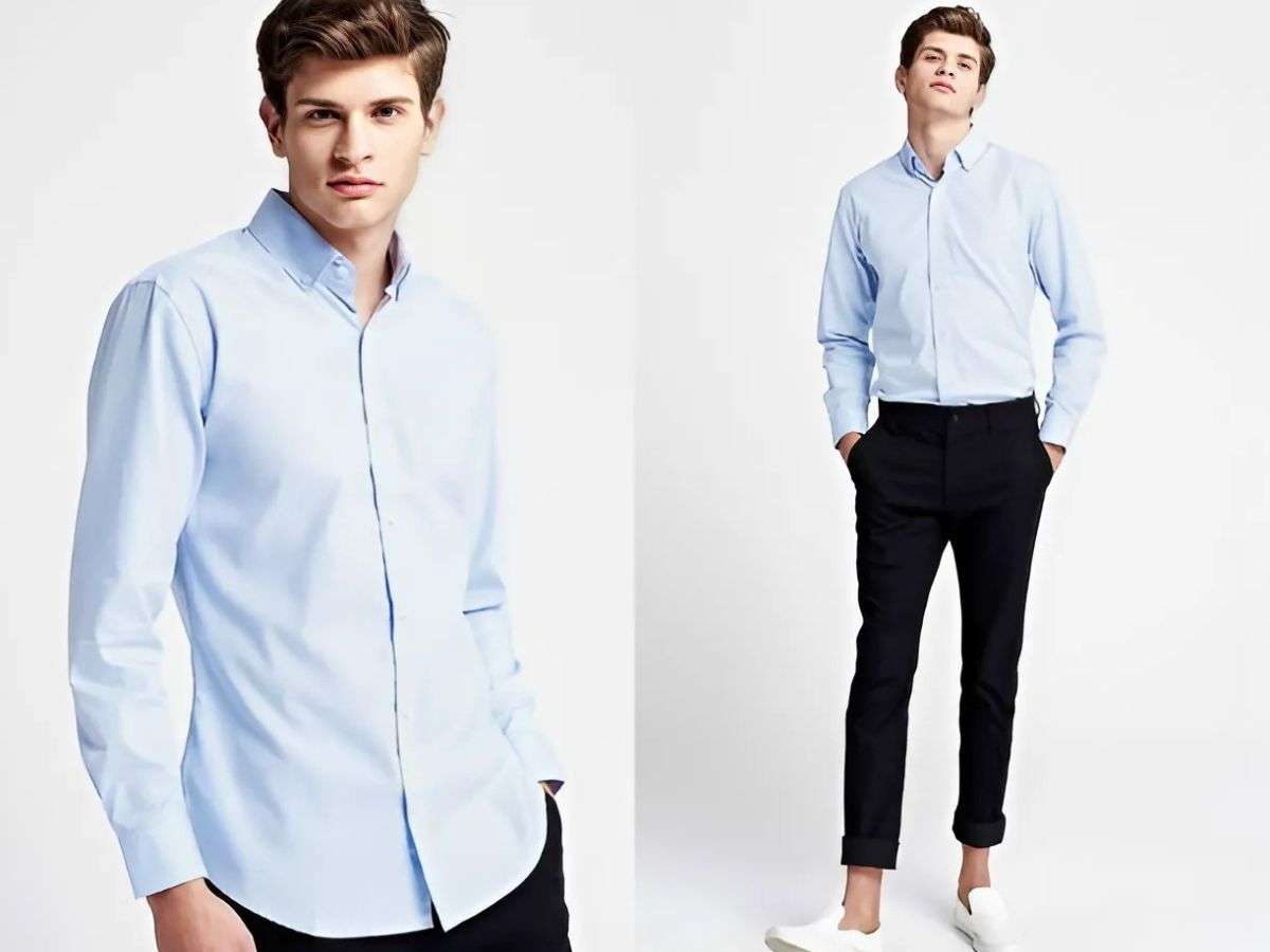 Áo sơ mi Oxford hoặc Poplin trơn màu là nền tảng của phong cách Smart Casual