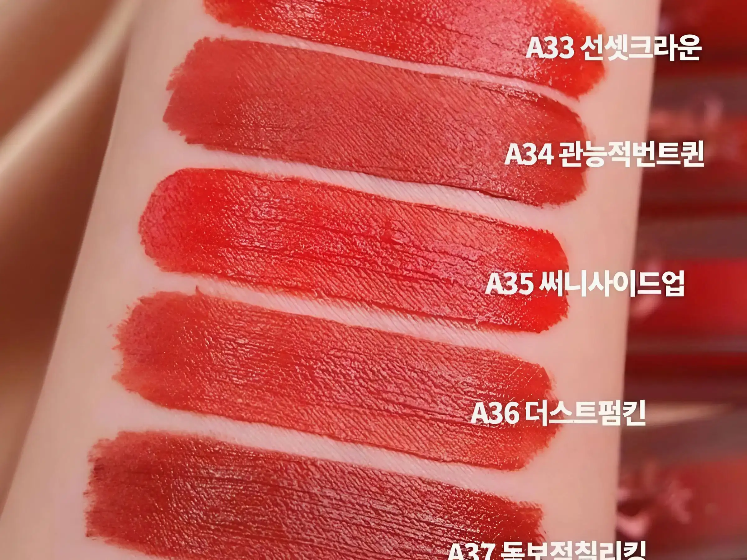 Bảng màu son Black Rouge Air Fit Velvet Tint Ver 7